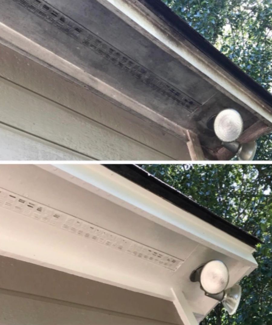 Before and after: gutter exteriors