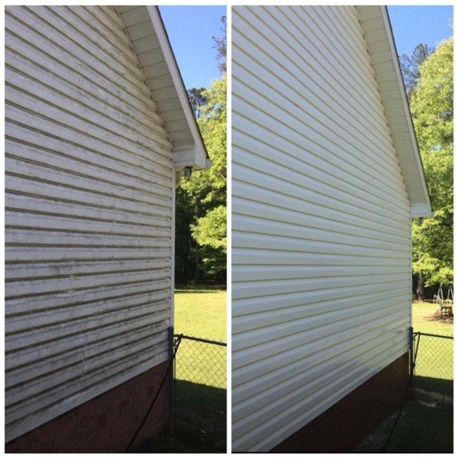 Before and after: house siding